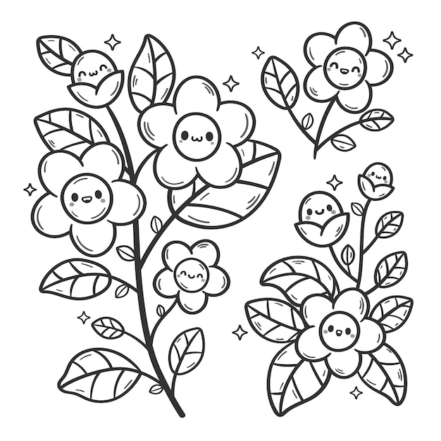 Hand drawn floral  illustration