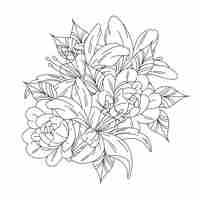 Free vector hand drawn floral  illustration