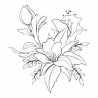 Free vector hand drawn floral  illustration