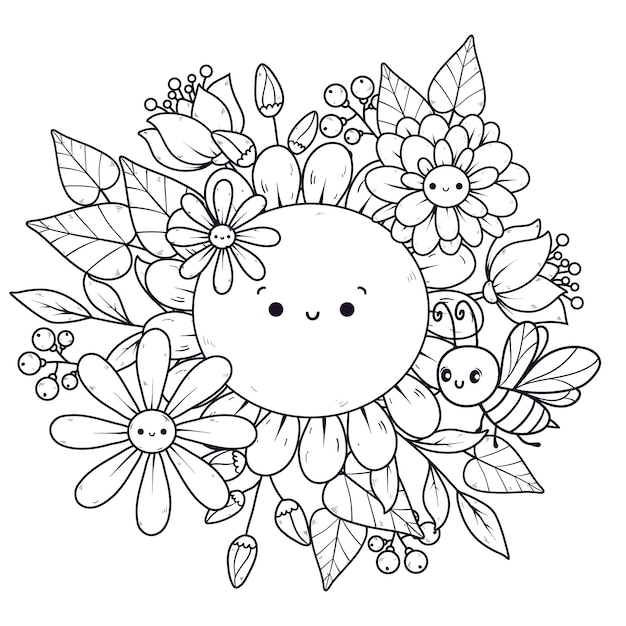 Free vector hand drawn floral  illustration