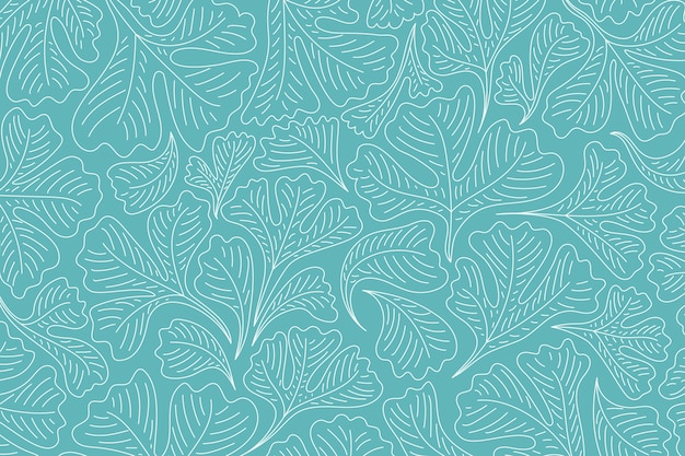 Free vector hand drawn floral outline background