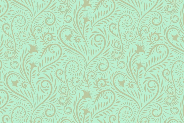 Hand drawn floral pattern background