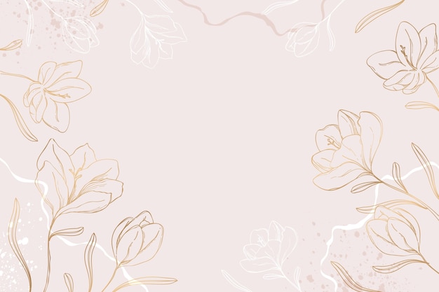 Hand Drawn Floral Wallpaper