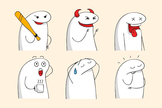 Free vector hand drawn flork meme illustration