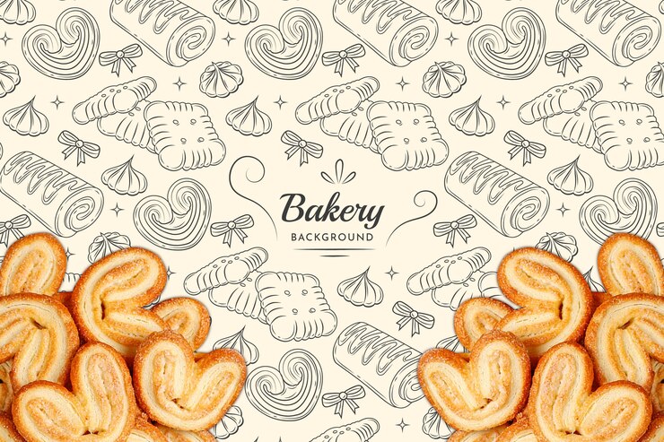 Free Vector hand drawn food pattern background