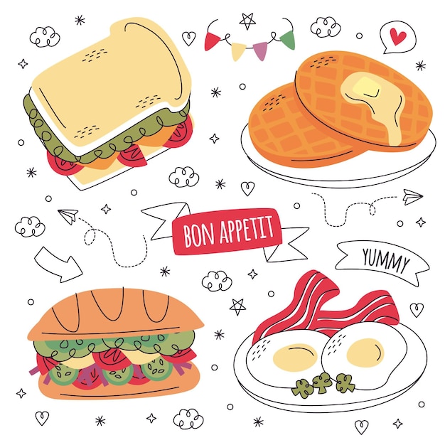 Food Stickers Images - Free Download on Freepik