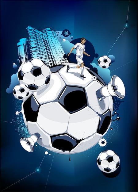 Arte futebol Vectors & Illustrations for Free Download