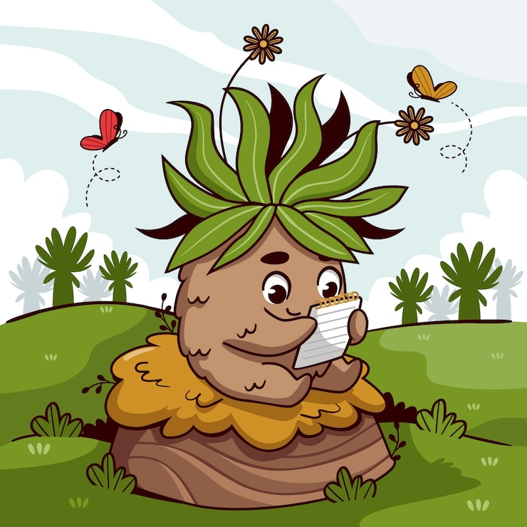 Free Vector hand drawn frailejon plant illustration