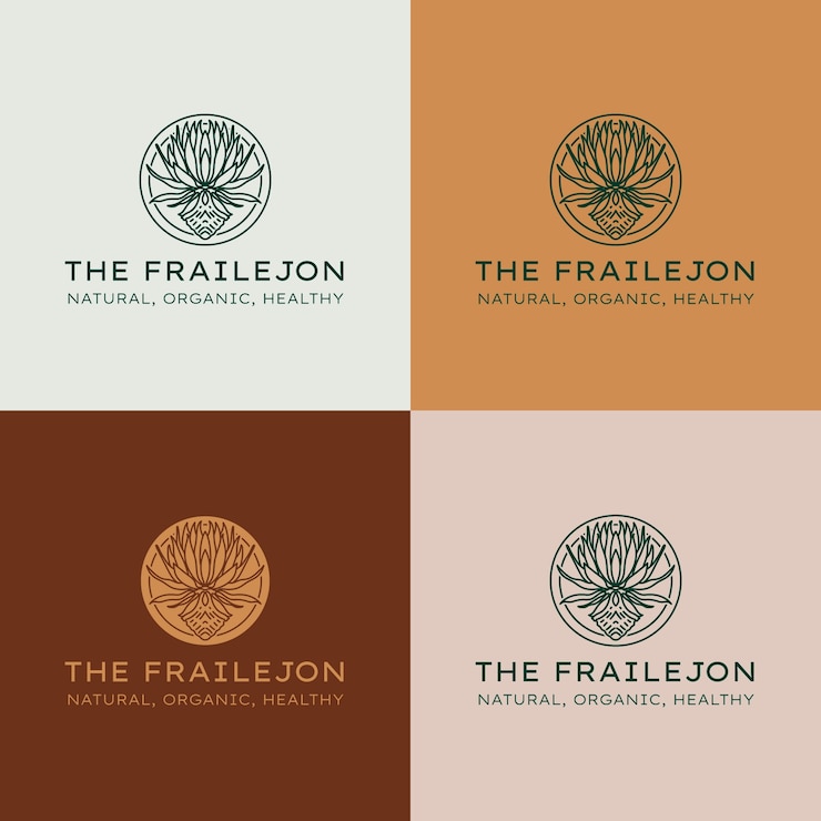 Free Vector hand drawn frailejon plant logo design