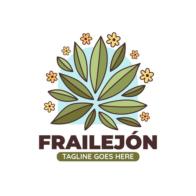 손으로 그린 frailejon 공장 로고 디자인