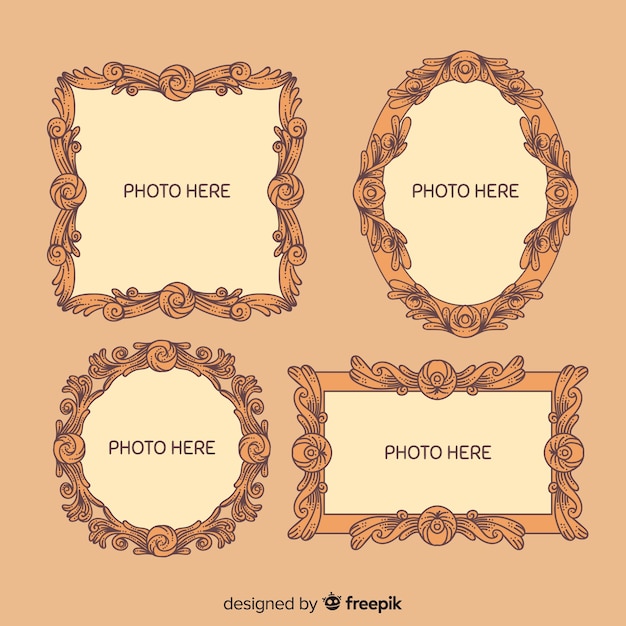 Free vector hand drawn frame collection