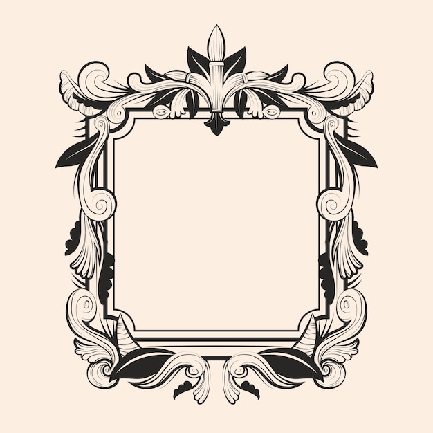 Free vector hand drawn frame design