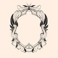 Free vector hand drawn frame design