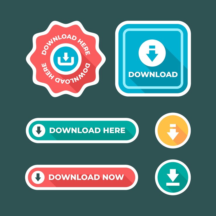 मुफ़्त वेक्टर hand drawn free download buttons icons