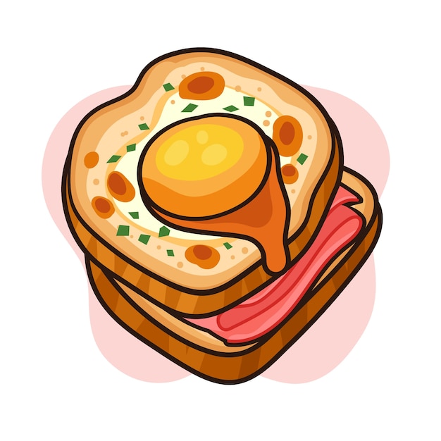 無料ベクター 手描きのフランス料理のイラスト