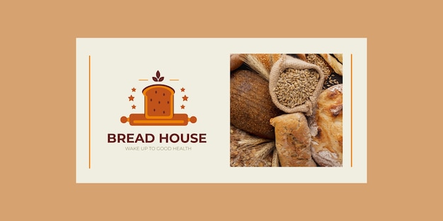 Free vector hand drawn fresh bread blog banner