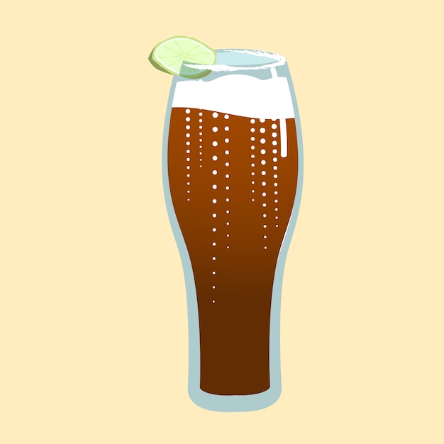 Vettore gratuito illustrazione di michelada fresca disegnata a mano