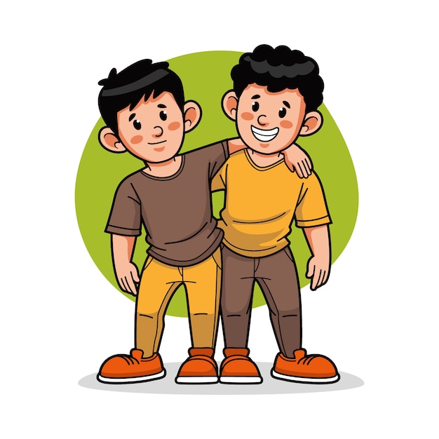 510+ Twin Brothers Stock Illustrations, Royalty-Free Vector