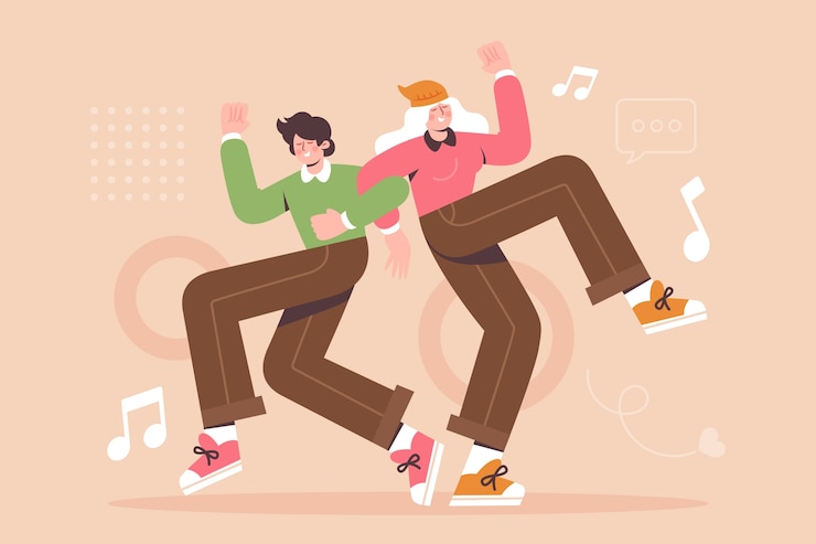 Free Vector hand drawn friends illustration