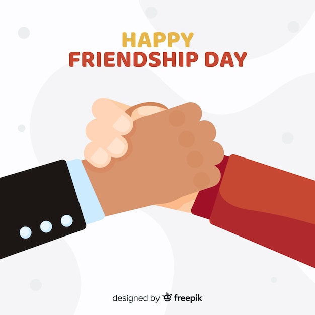 Free vector hand drawn friendship day background