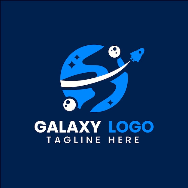 Hand drawn galaxy logo