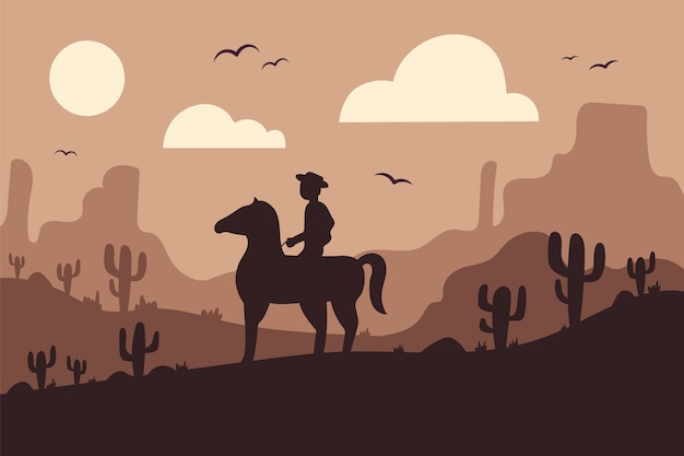 Hand drawn gaucho background