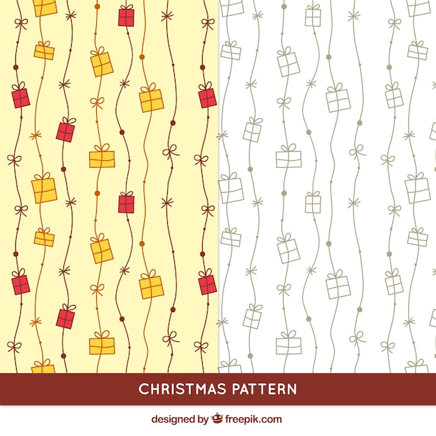 Hand drawn gifts pattern