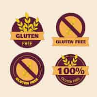 Free vector hand drawn gluten free horizontal banner