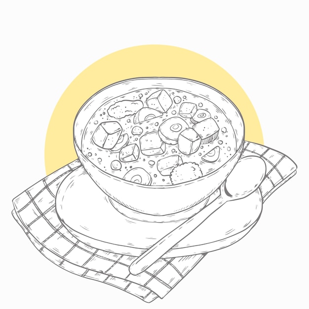 Free vector hand drawn goulash illustration