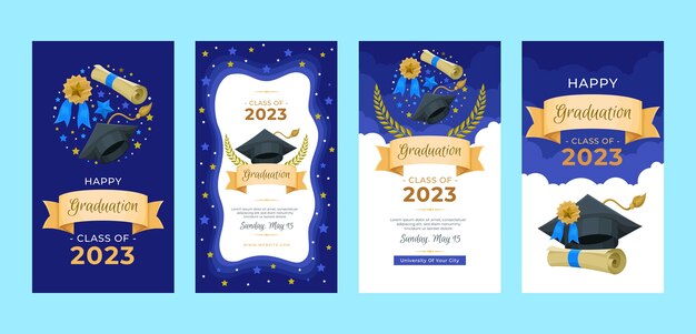 Hand drawn graduation  template