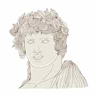 Free vector hand drawn greek mythology illustration