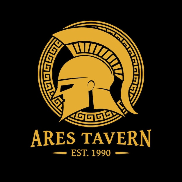 Free vector hand drawn greek tavern logo