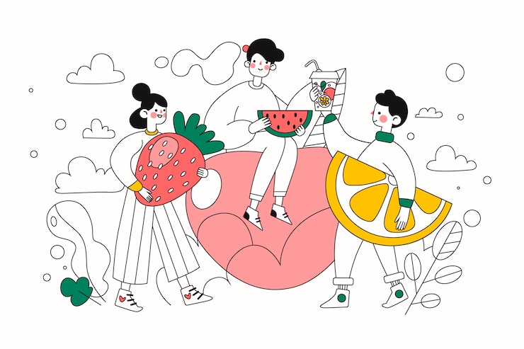 무료 Vector 녹색 라이프 스타일 사람들