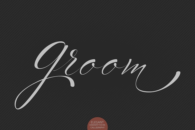 Free Vector hand drawn grooom lettering