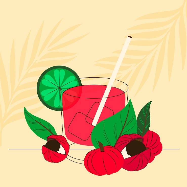 Free Vector hand drawn guarana illustration