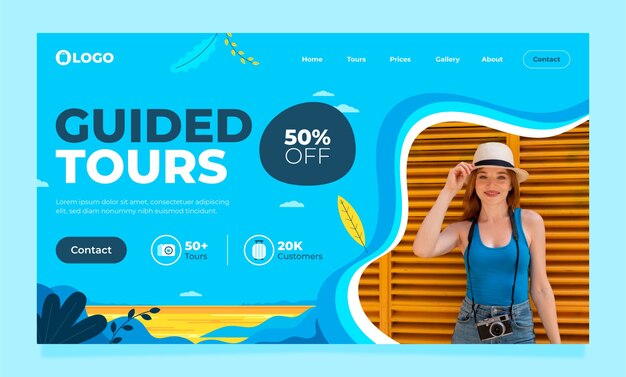 Hand drawn guided tours   landing page