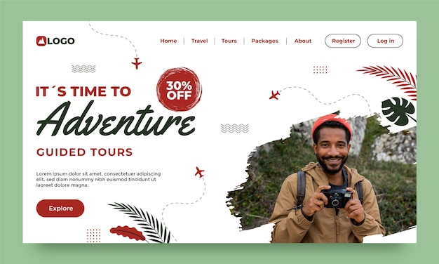 Hand drawn guided tours   landing page