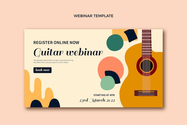 Hand drawn guitar lessons webinar