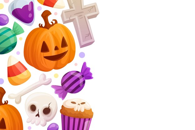 Disegnata a mano sfondo di halloween