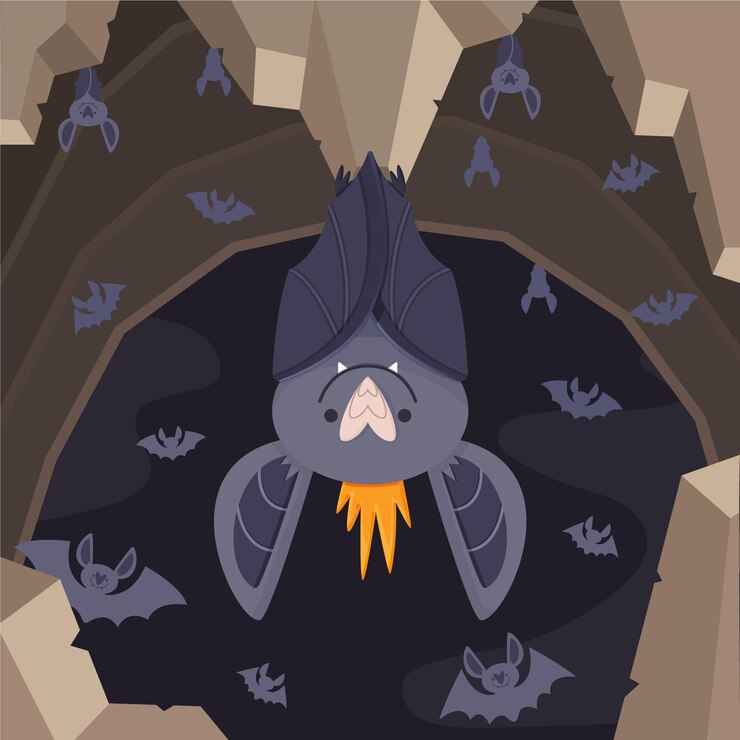 Free Vector hand drawn halloween bat concept