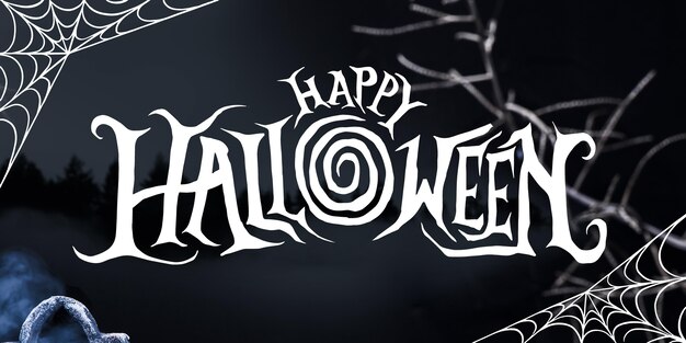 Hand drawn halloween lettering