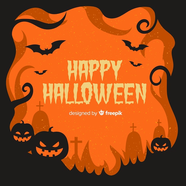 Blocco per grafici ornamentale di halloween disegnato a mano