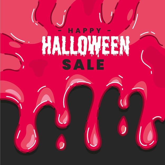 Free vector hand drawn halloween sale concept