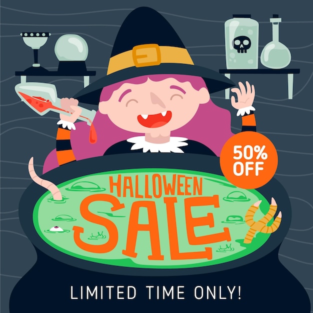 Hand-drawn halloween sale