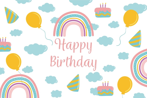 Rainbow Birthday Images - Free Download on Freepik