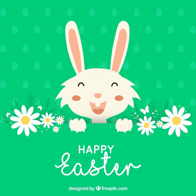 Hand drawn happy easter day background
