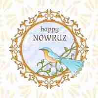 Free vector hand-drawn happy nowruz day celebration