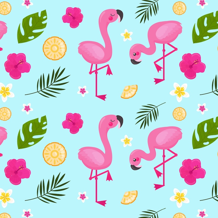 Free Vector hand drawn hawaiian shirt pattern design