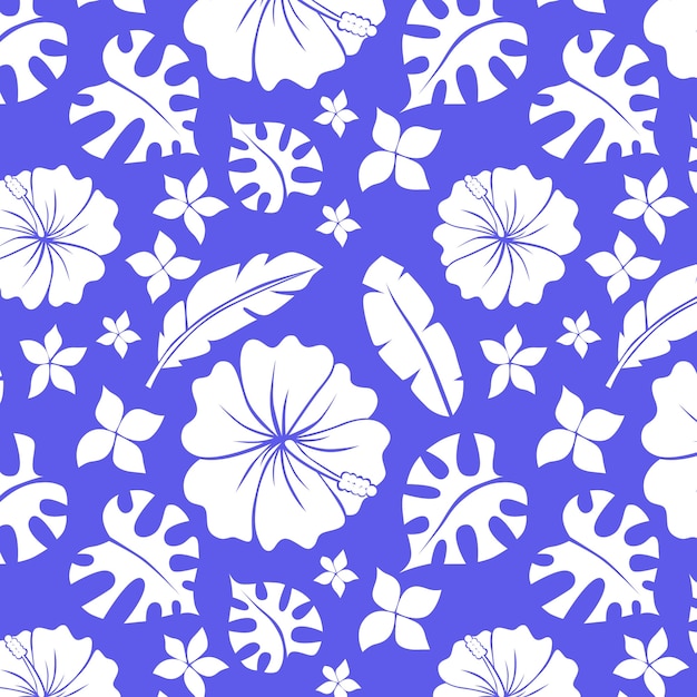 Бесплатное векторное изображение Нарисованная рукой иллюстрация картины гавайской рубашки