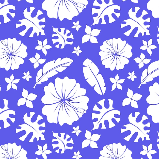 Hand drawn hawaiian shirt pattern illustration